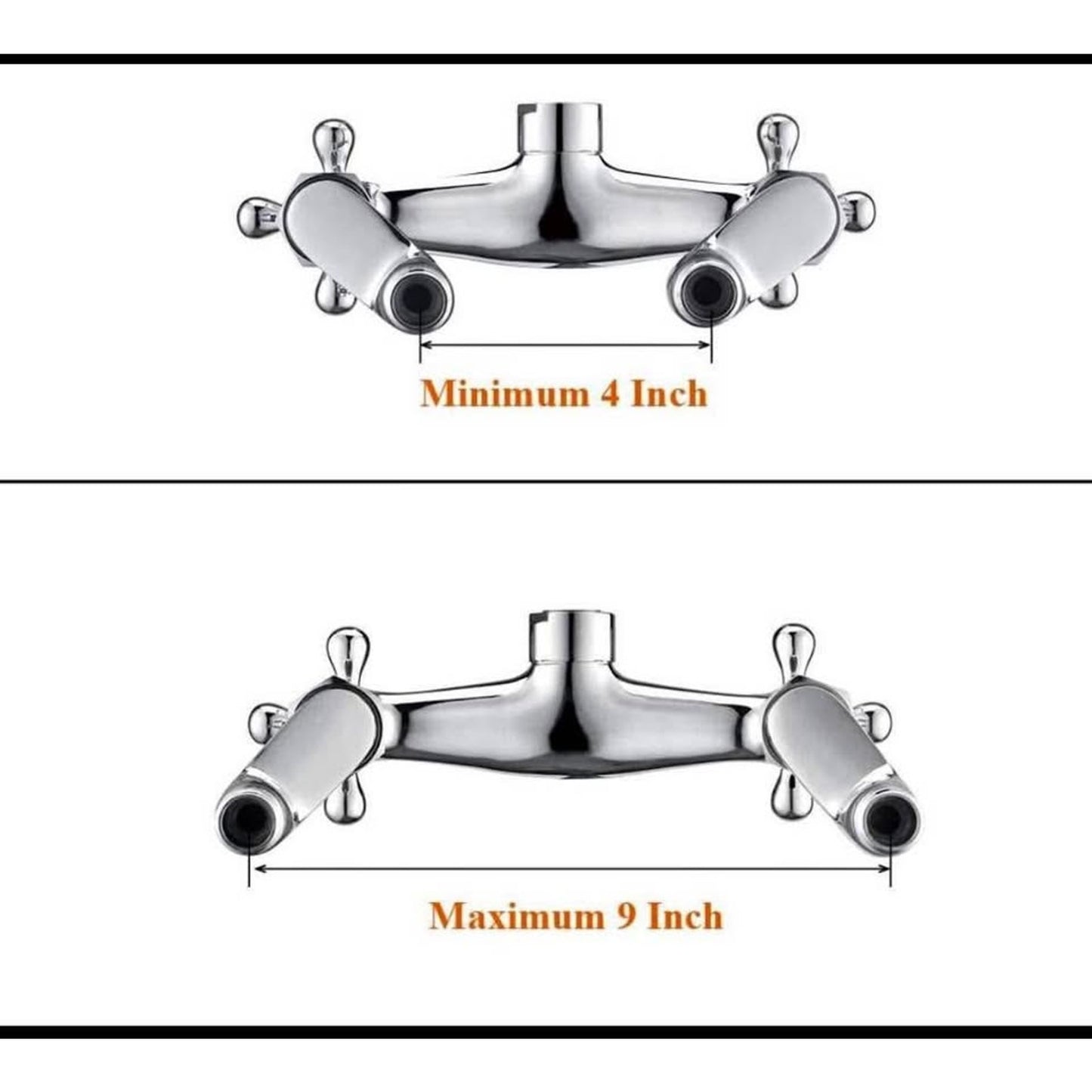 Wall Mount Kitchen Sink Faucet, 6 Inch Center Sink Faucet, in Wall Faucet Kitchen Sink, Kitchen Wall