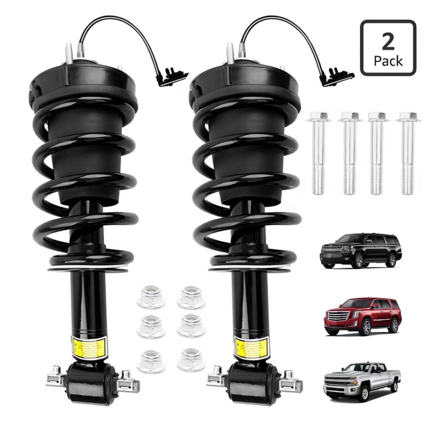 Front Air Shock Strut Absorber Spring Magnetic Assembly 2015-2021 SuburbanTahoeYukon XL Sierra 1500