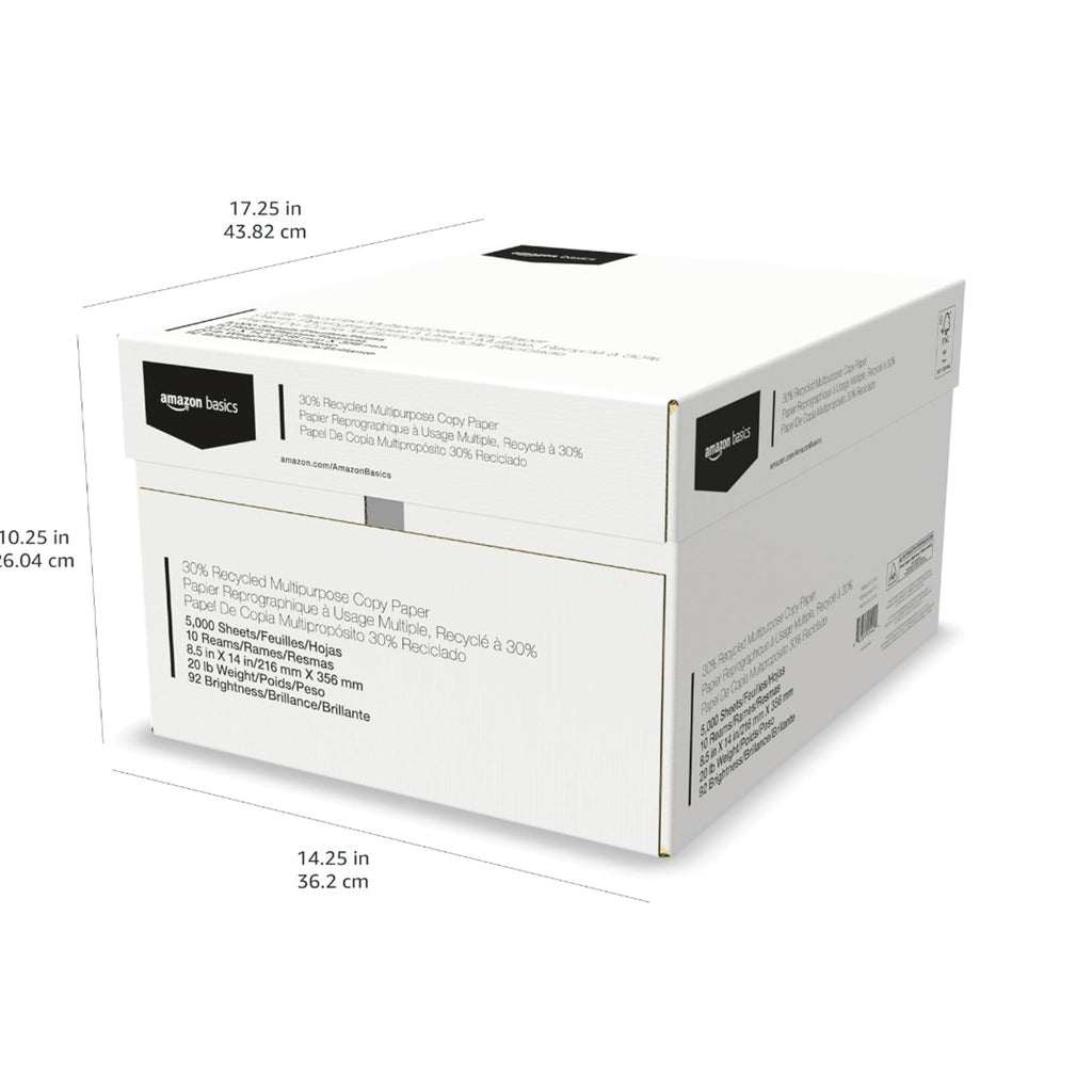 Copied - 30% Recycled Multipurpose Copy & Print Paper, 8.5 x 14 in, 20 lb Weight
