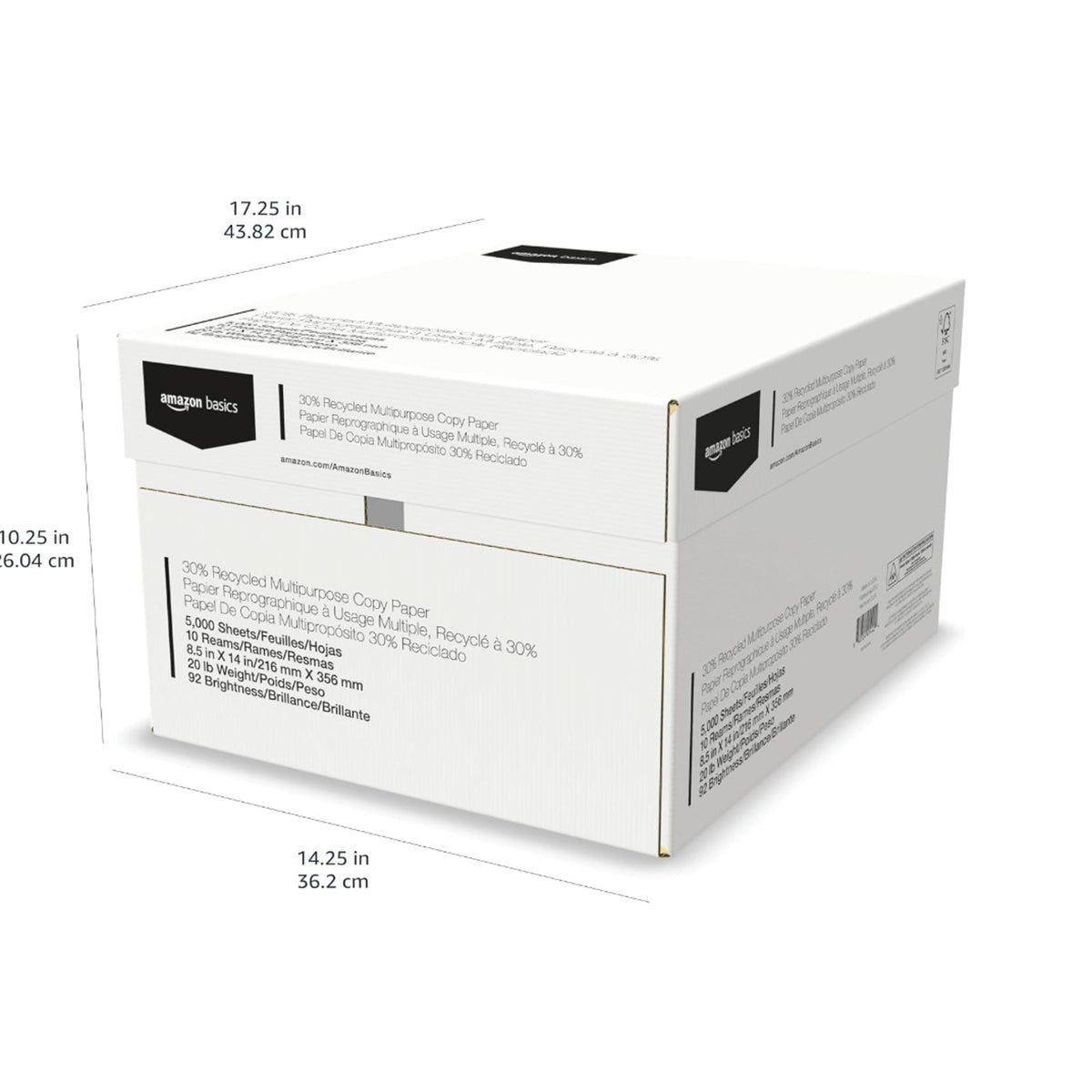 Copied - 30% Recycled Multipurpose Copy & Print Paper, 8.5 x 14 in, 20 lb Weight