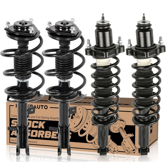 172368 172401 Front and Rear Struts Complete Assembly Shocks Absorbers Compatible for 2007-2016 Jeep Compass Patriot/Compatible for 2007-2012 Dodge Caliber (set of 4)