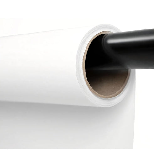 Kate Seamless Paper Backdrop for Photography White Photo Backdrop Paper (106.8''x32.8' Arctic White