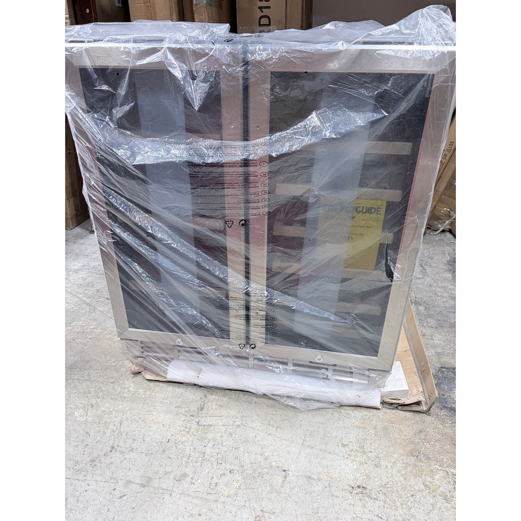 Wine and beverage refrigerator 30 inch dual doors.