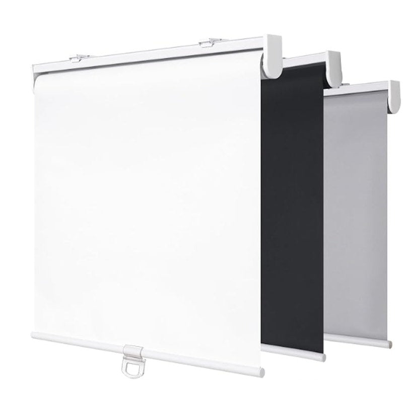 57" W x 72" H SHADEMOON Blackout Cordless Roller Shades for Window,,White
