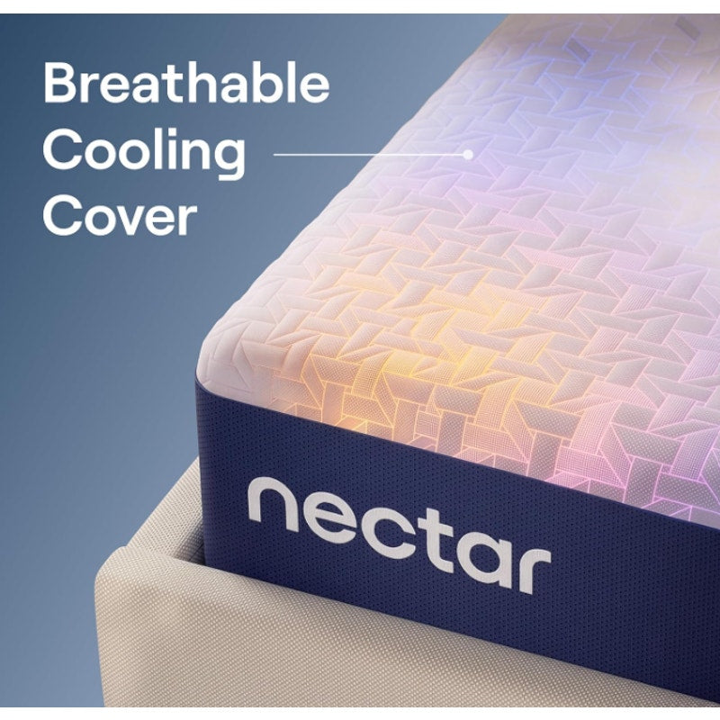 Nectar 12” Memory Foam Mattress, Twin, Firm Feel, 1-Year Trial Contouring Memory Foam