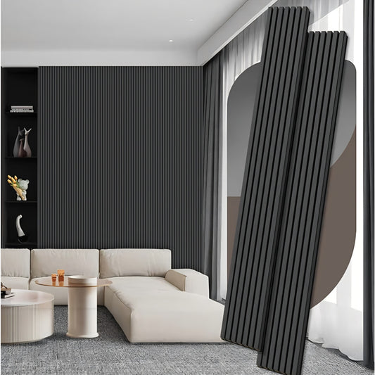 RITOLLO Wood Panels for Wall, 106.3" × 11" Wood Slat Acoustic Panels for Wall