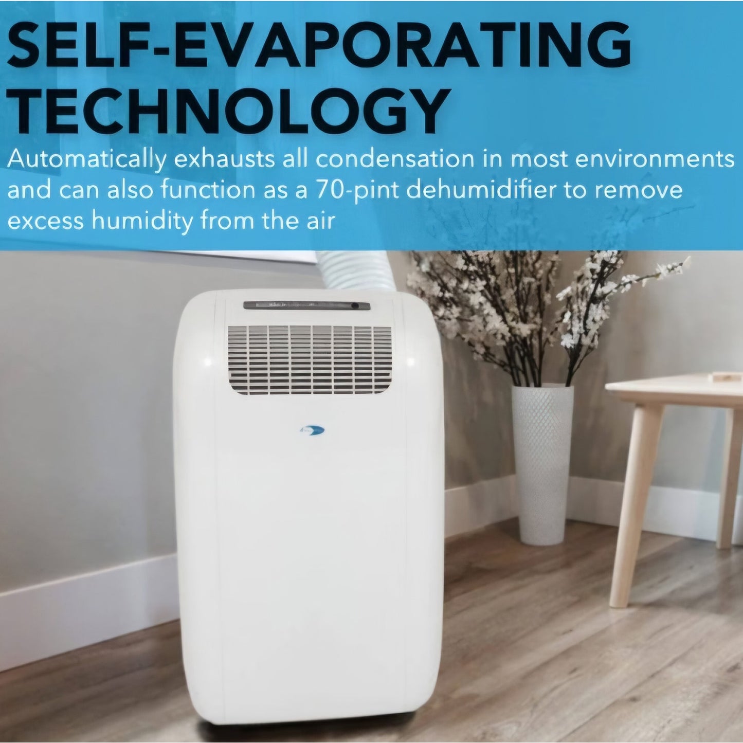 Whynter ARC-101CW Cool Size 10,000 BTU (5,200 BTU SACC) Portable Air Conditioner