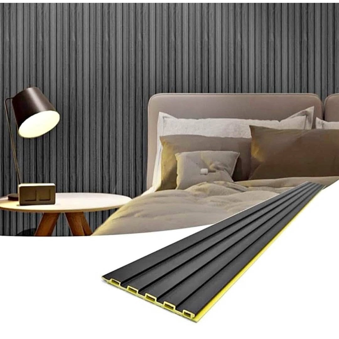 90 obo Art3d Slat Wall Panels, WPC Soundproof 3D Wall Paneling for Interior Wall Decor, TV Background