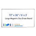 DEVELOP Large Magnetic Dry Erase White Board 72 x 36 Inch, Wall Mounted Whiteboard 6' x 3'