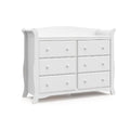 Storkcraft Avalon 6 Drawer Double Dresser, White