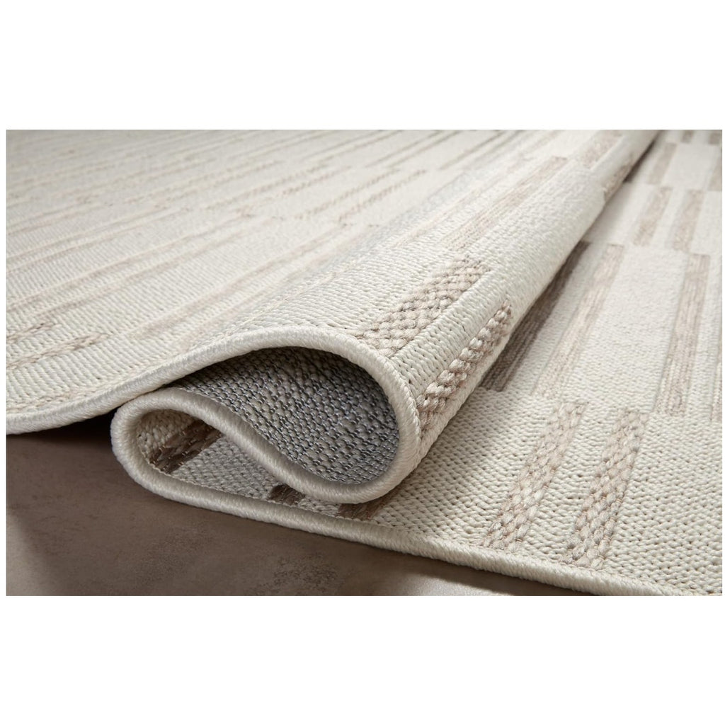 Loloi Amber Lewis Malibu Ivory / Dove 5'-1" x 7'-7" Area Rug