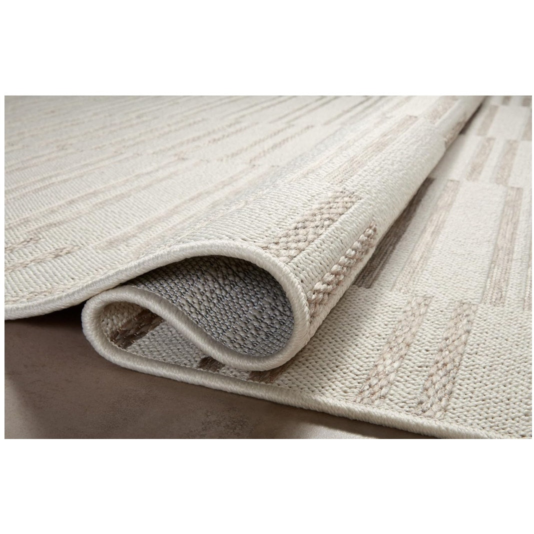 Loloi Amber Lewis Malibu Ivory / Dove 5'-1" x 7'-7" Area Rug