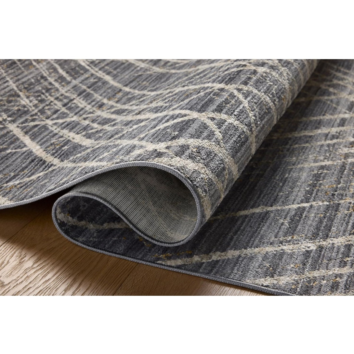 Loloi II Wade Collection WAE-04 Midnight/Beige 7'-10" x 10' Area Rug