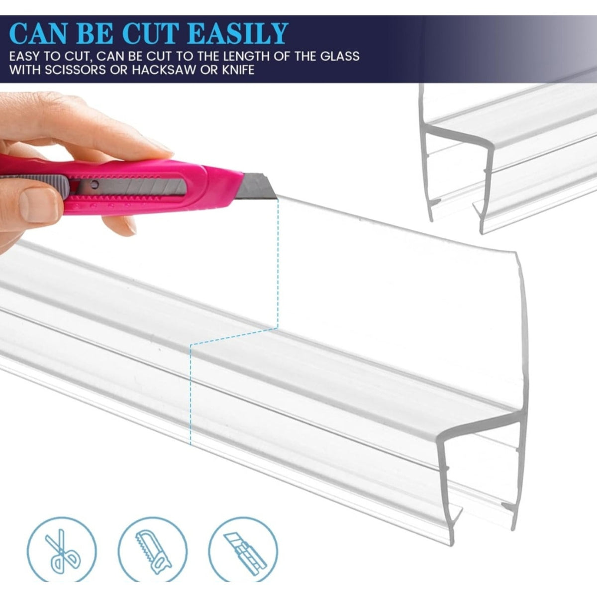 78-Inch Shower Door Side Seal Strip-2 Pack