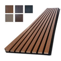 NeatiEase Wood Panels for Wall, 4-Piece 96" x 12.6" Soundproof Wood Slat Wall