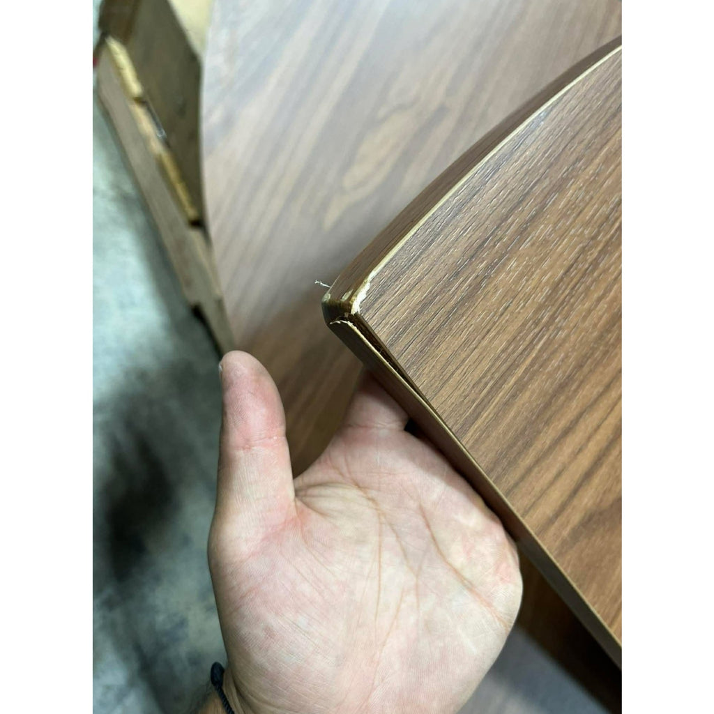 Round Folding Table Top Extender 48/55/59/63/71/79" Solid Wood Table Extension For Dining Table