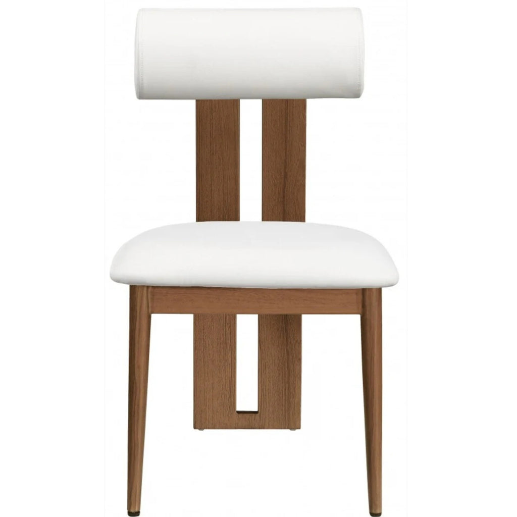 Meridian Furniture - Dario Cream Vegan Leather Dining Chair (Set of 2) - 917Cream-C