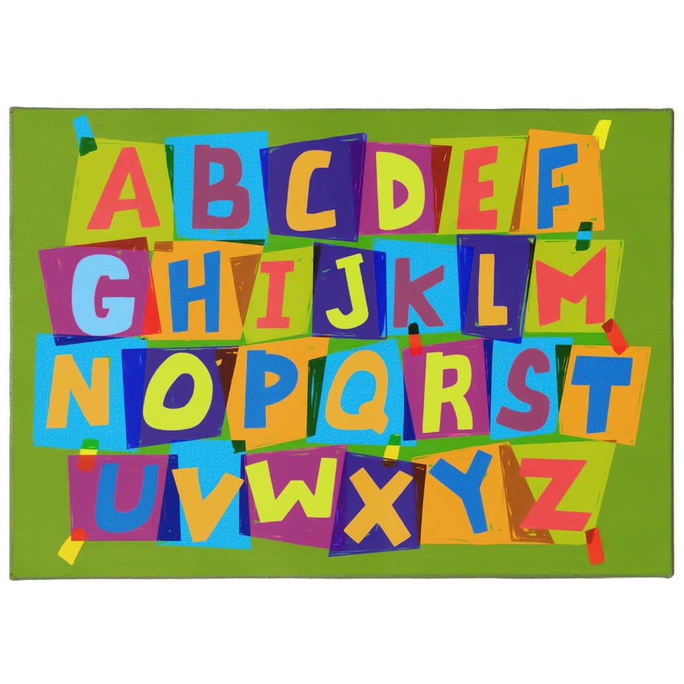 Boooooom Jackson Kids ABC Alphabet Rug, 6.5 FT x 9 FT