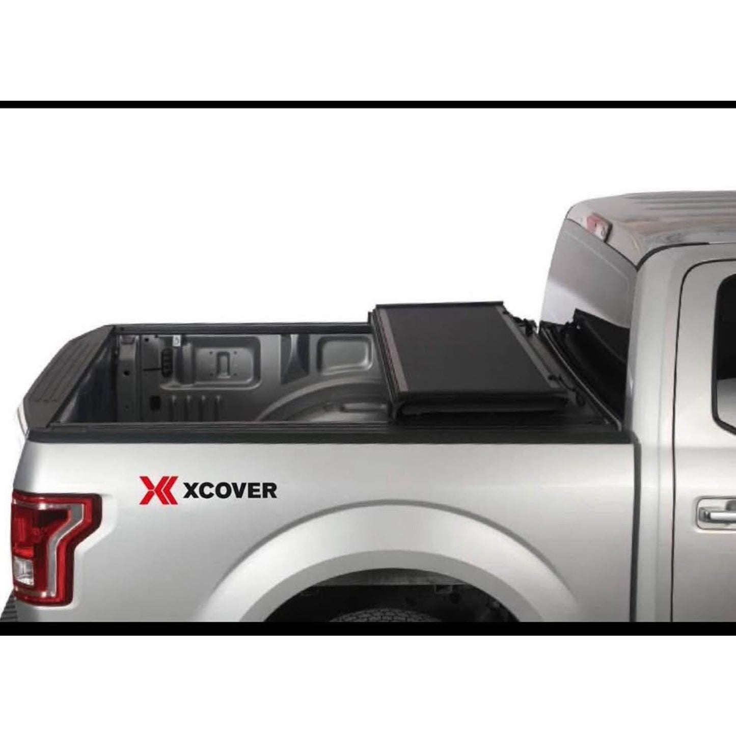 XCOVER Low Profile Hard Folding Truck Bed Tonneau Cover, Compatible with 2022-2025 Frontier 5' Bed,