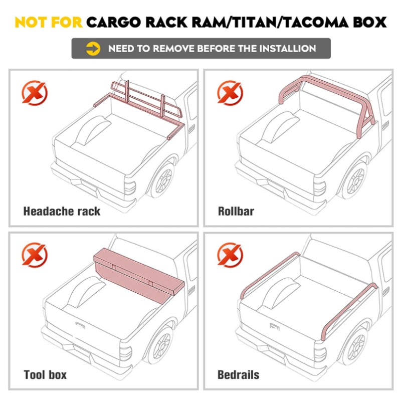 6.6 ft Soft Roll Up Truck Tonneau Bed Cover for 2014-2018 Chevrolet Silverado GMC Sierra 1500