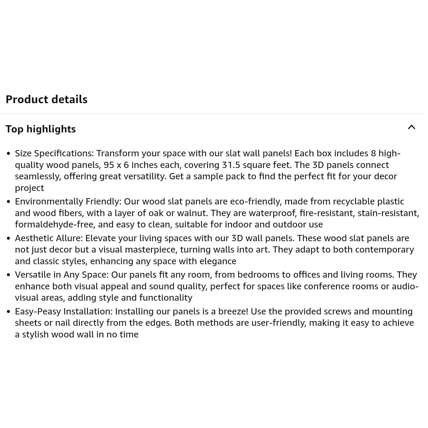 WPC Slat Wall Panels, 8 Pack Accent Decorative Acoustic Wood Slats for Wall and Ceilings, Walnut