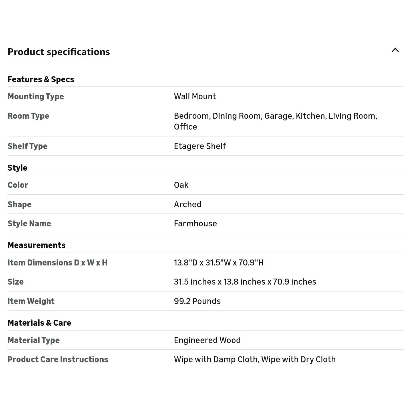 LITTLE TREE 70.9 Inches Tall Arched Bookcase, 8-Tier Bookshelf with Doors & Adjustable Shelves
