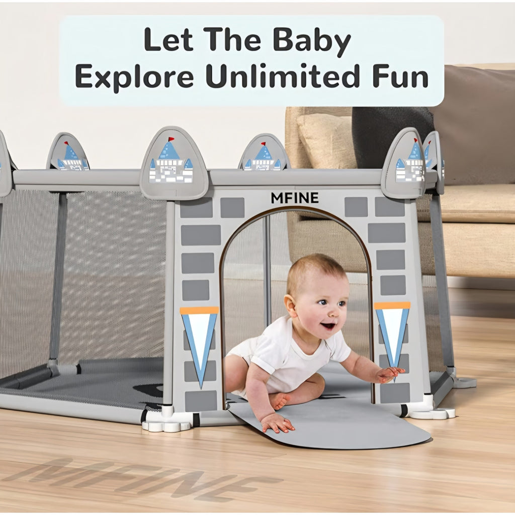 Baby playpen,50 * 50Large Baby Playground,Sturdy Safe playpen for Babies,Hexagon