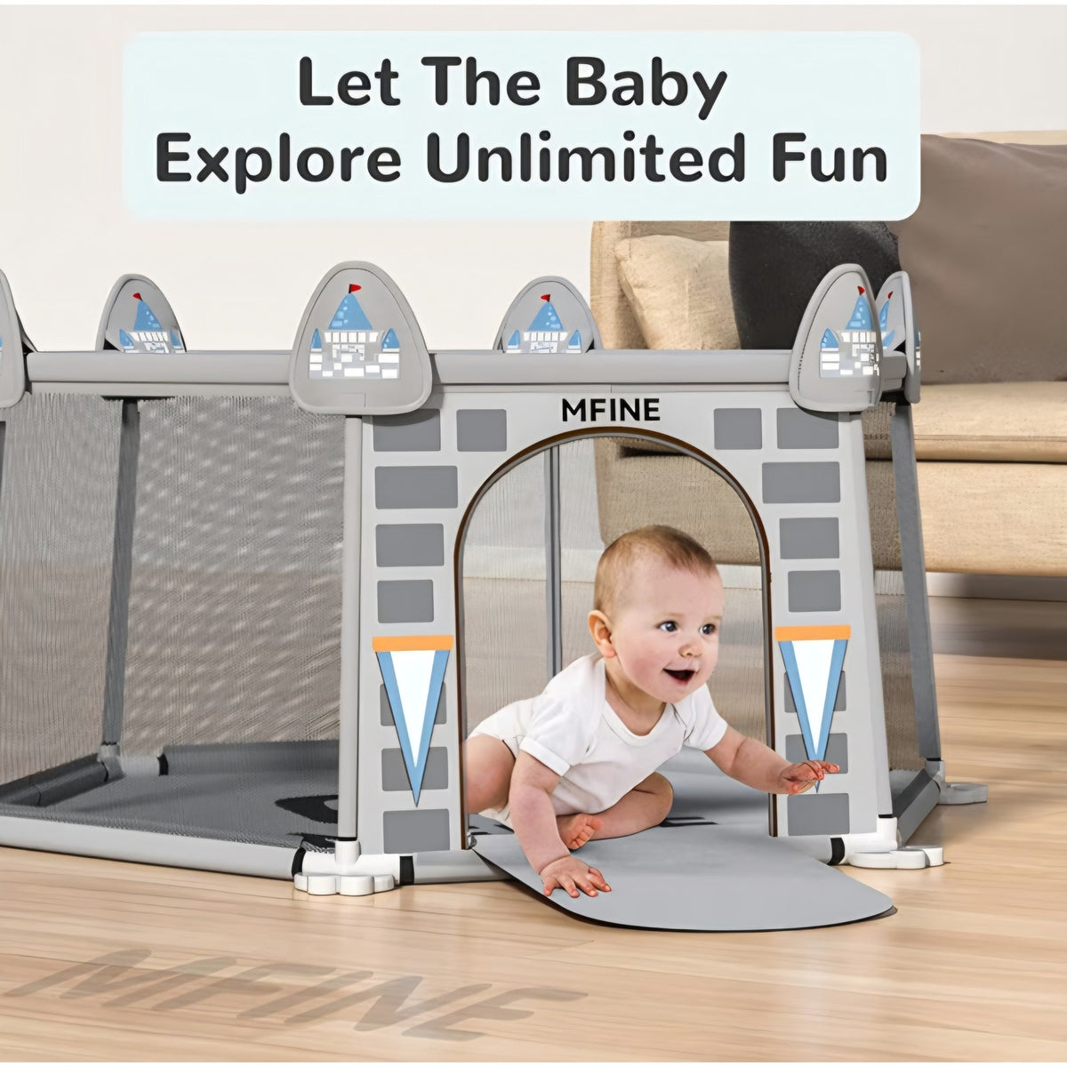 Baby playpen,50 * 50Large Baby Playground,Sturdy Safe playpen for Babies,Hexagon