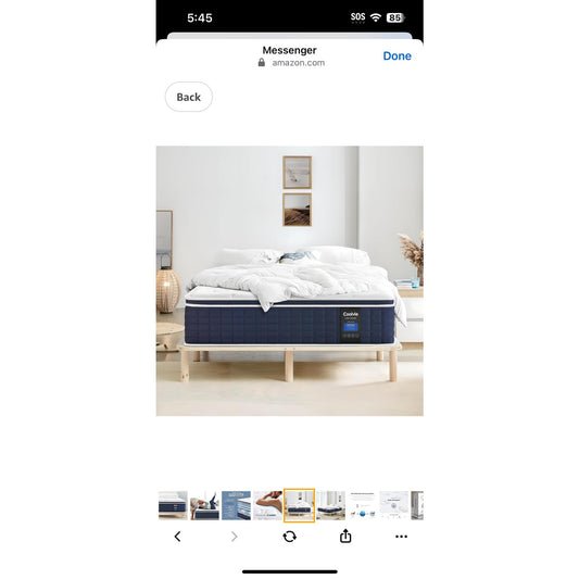 Coolvie Queen Mattresses 14 Inch, Soft Gel Memory Foam Mattress in a Box with Euro Top Medium