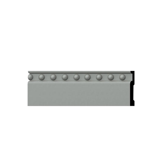 Ekena Millwork 3 7/8"H x 1/2"P x 94 1/2"L Ashford Baseboard Moulding