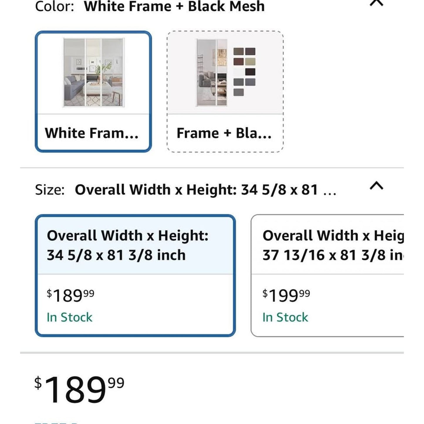 Retractable Door Screen for Single Door, Free Stop Sliding Patio Doors - Durable White Aluminium Fra
