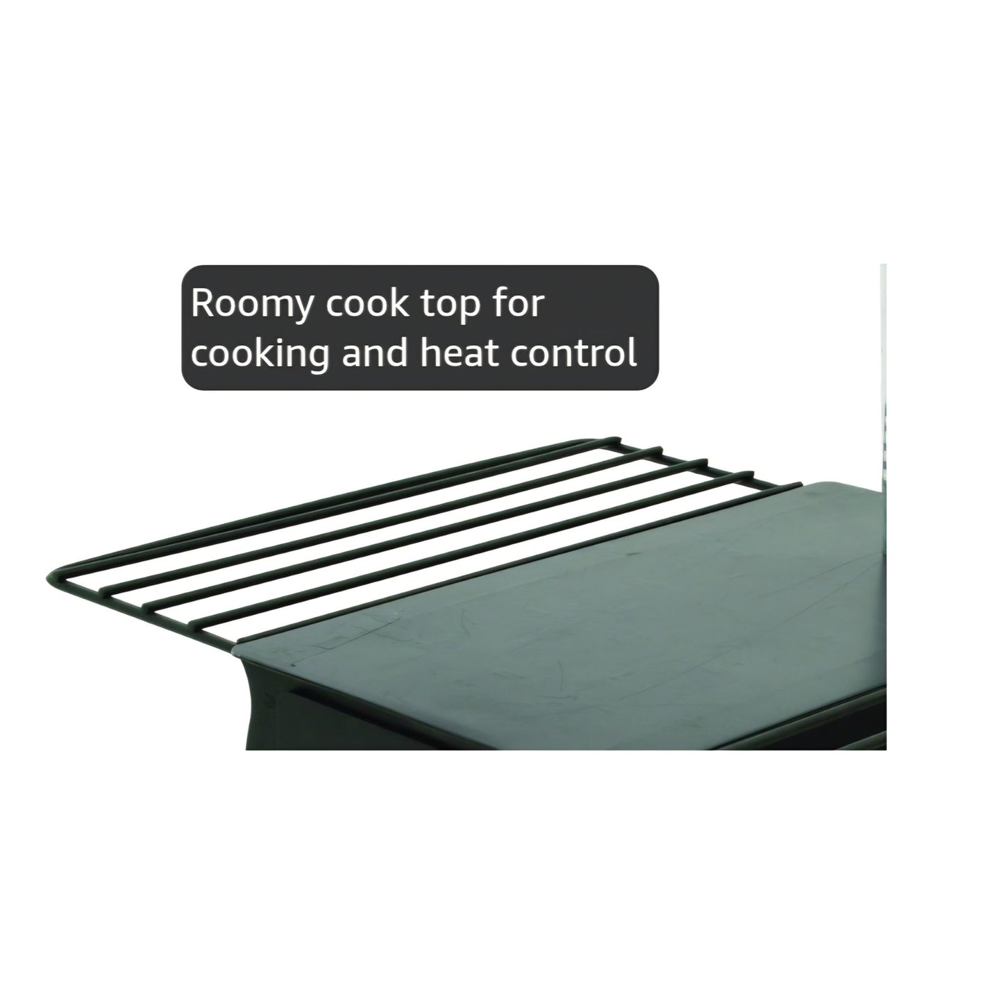Camp Chef Alpine CS14 Heavy Duty Cylinder Tent Cabin Stove with damper and side shelves