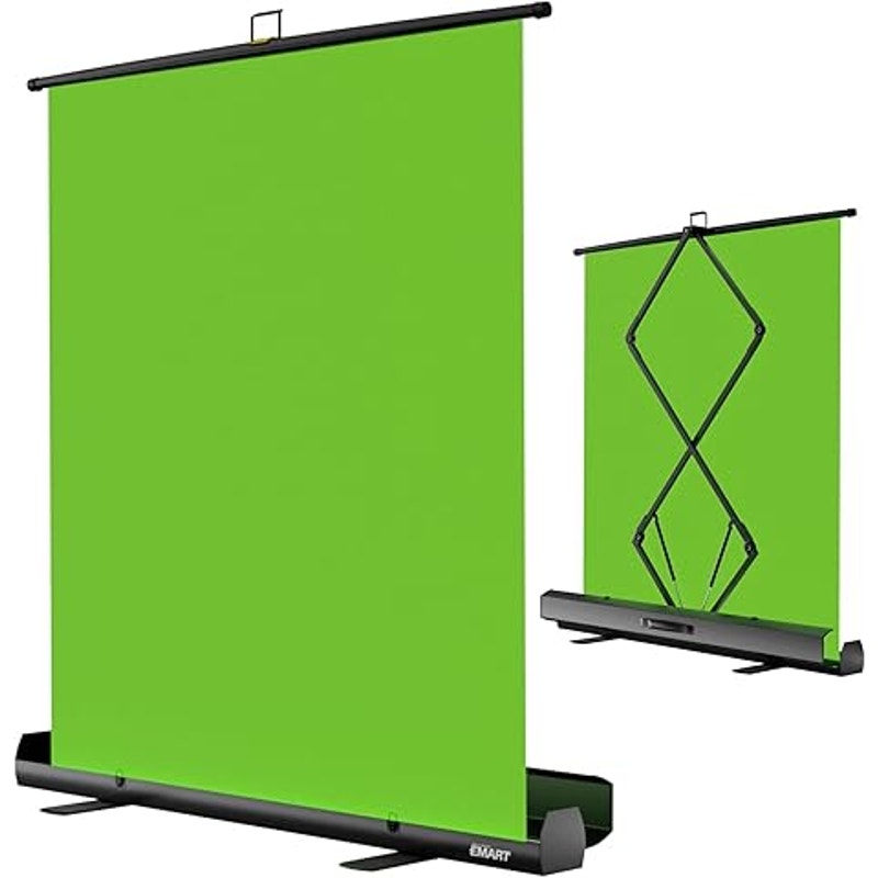 EMART Upgrade Green Screen, 61x72in Collapsible Chroma Key Panel for Background Removal