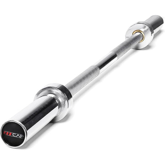CAP Barbell 2" Olympic Solid Bar, Bronze Bushings, Chrome, 45.75 inches