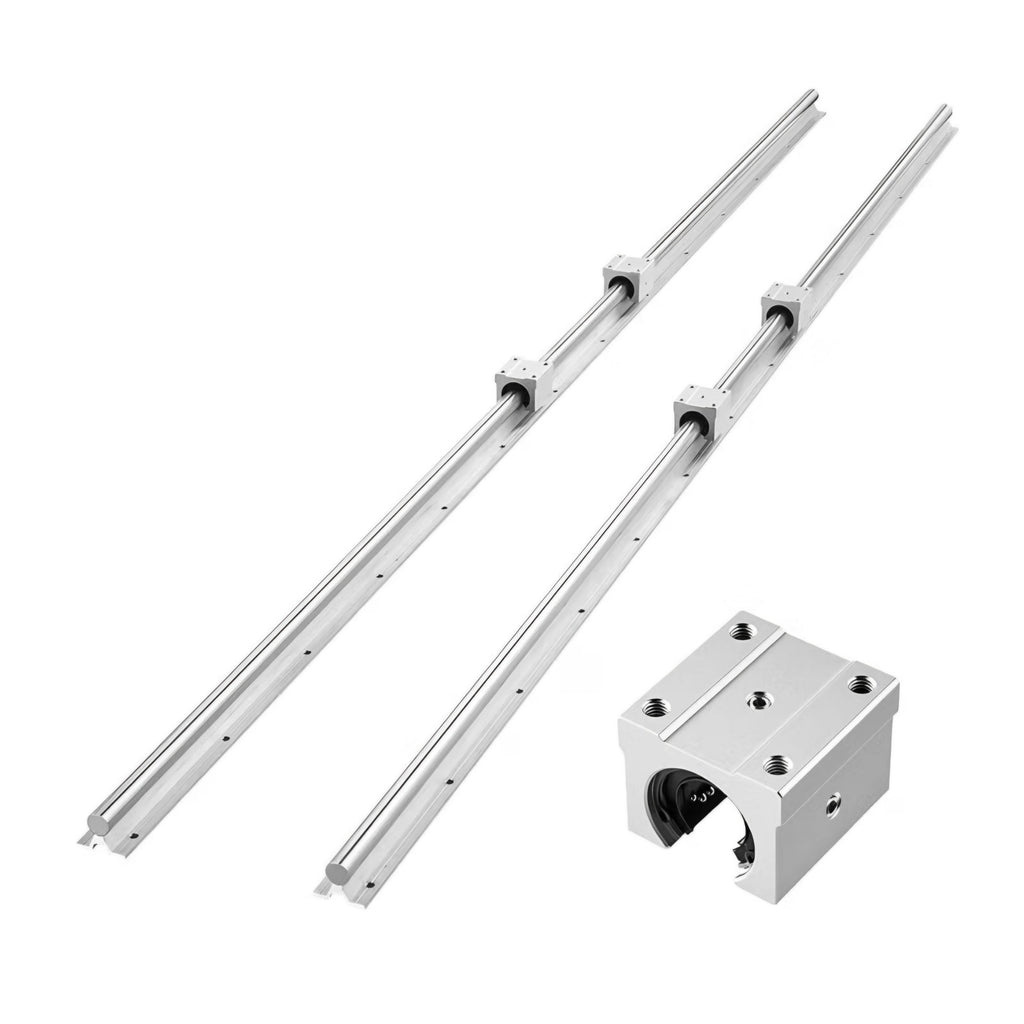 VEVOR Linear Rail Kit, SBR20, 2Pcs 2000 mm (78.74 inch) Linear Motion Guide Rails and 4Pcs