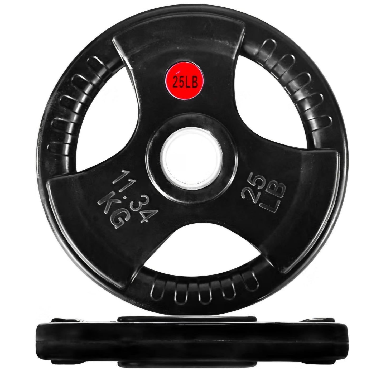 25LB Pair Olympic 2-Inch Cast Iron Plate Weight Plate for Strength Training