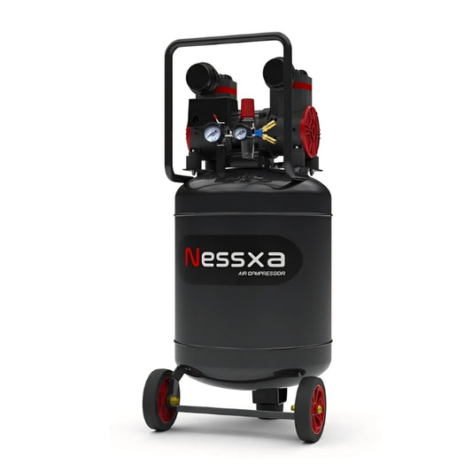 14 Gallon Ultra Quiet Air Compressor with 2 Quick Couplers 2HP 8.75 CFM, Max 115 PSI Pressure