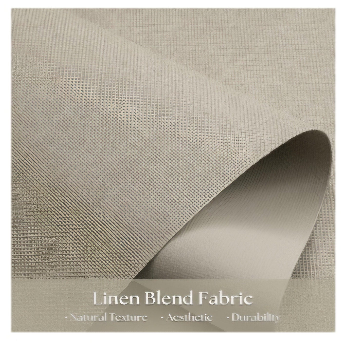 Cordless Blackout 58x72  Roller Blinds Linen Fabric for Bedroom Living