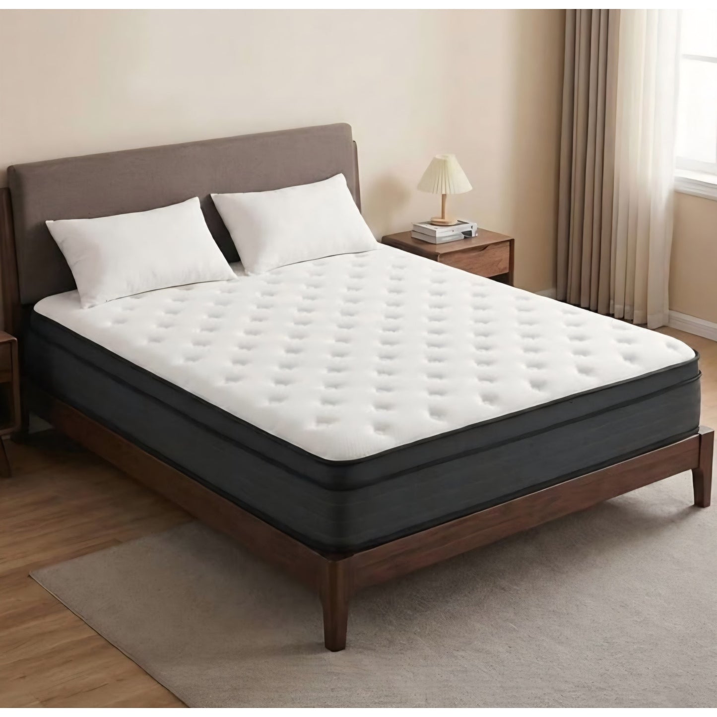 Vantto King Size Mattress, 14 Inch Hybrid Memory Foam Mattress in a Box, Pressure Relief, CertiPUR-