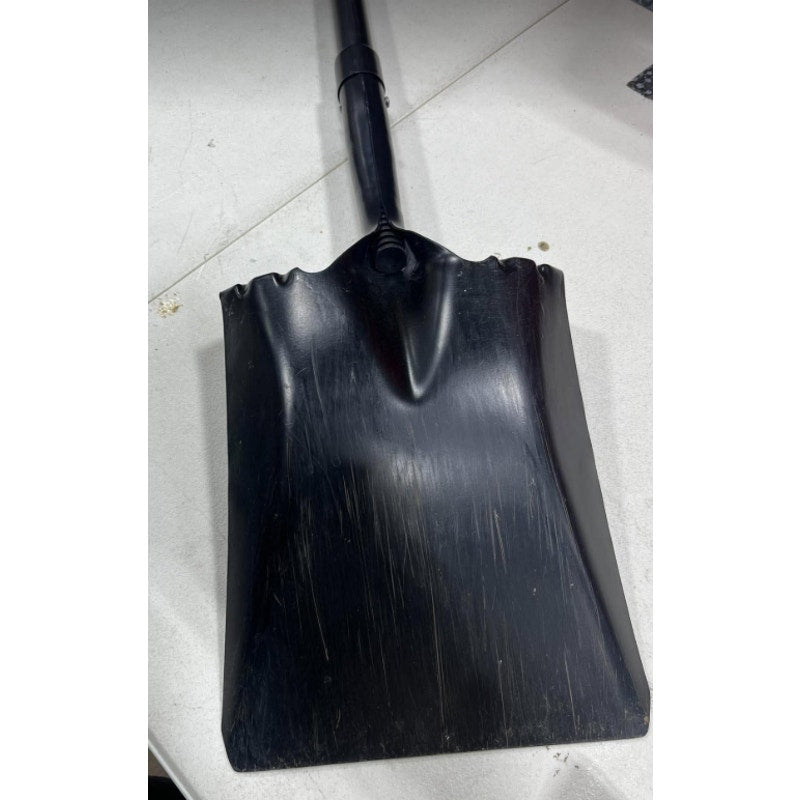 Square Shovel for Digging, Heavy Duty Metal Shovel with Long Fiberglass Handle