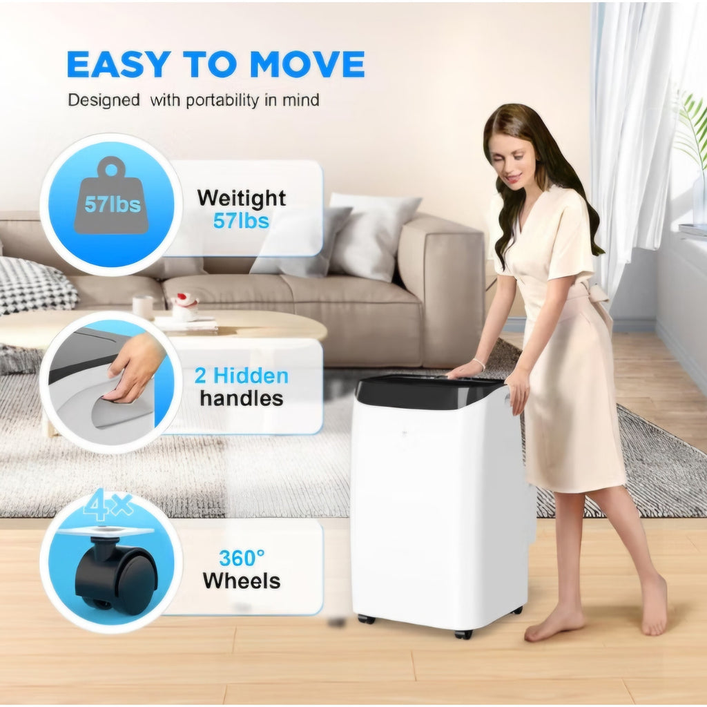 12000 BTU Portable Air Conditioners with Remote Control3-in-1 Free Standing Cooling AC Unit