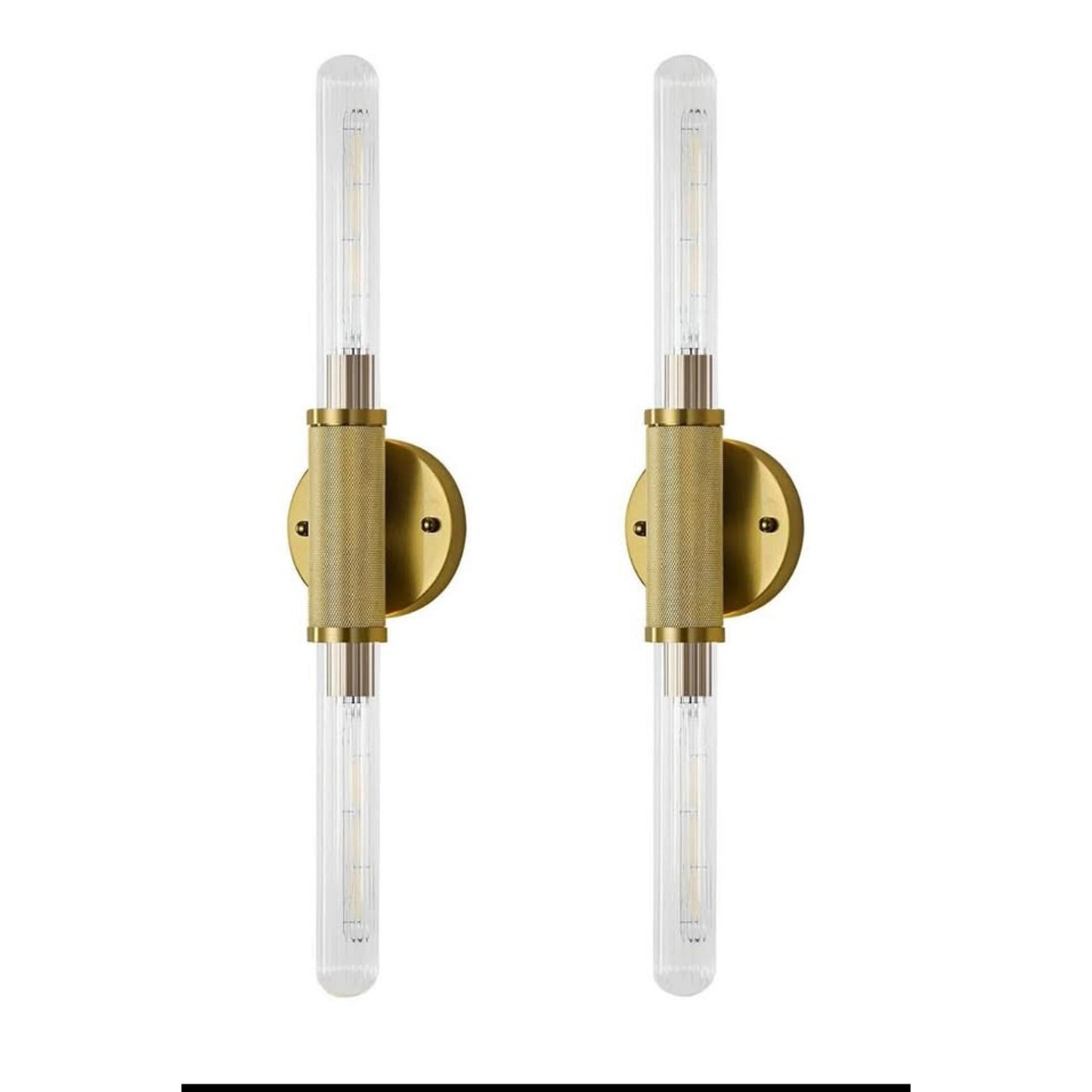 $60 obo ZSMAIMKU 23.6 in Gold Wall Sconces Set of Two,Modern Long Brass Wall Sconce Light,Up and Dow