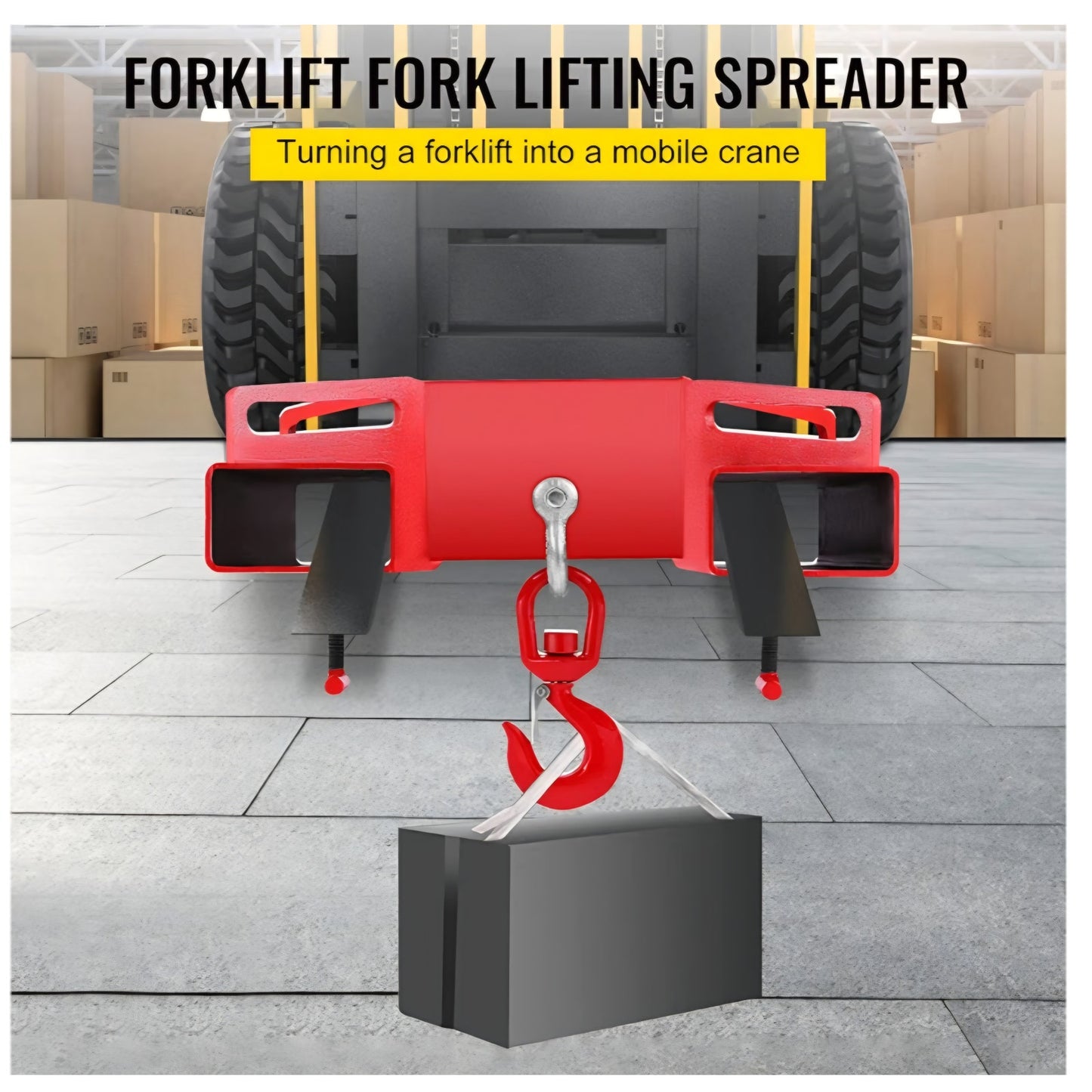 Forklift Lifting Hook, 6600lbs Capacity Forklift Lifting Hoist