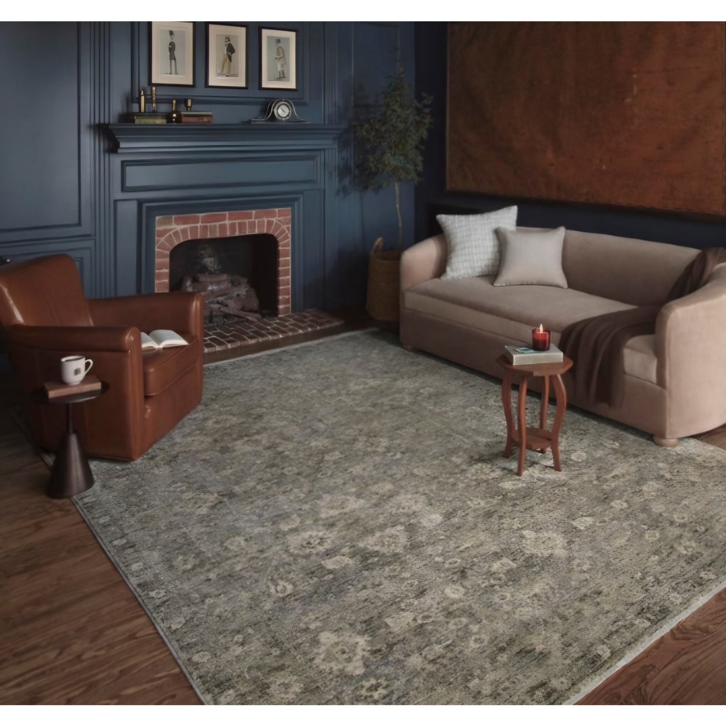 Loloi Magnolia Home Junie Lagoon/Natural 7'-10" x 10'-2" Area Rug