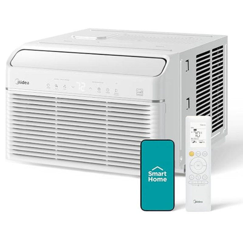 Midea 8,000 BTU Smart Inverter Air Conditioner Window Unit with Heat and Dehumidifier