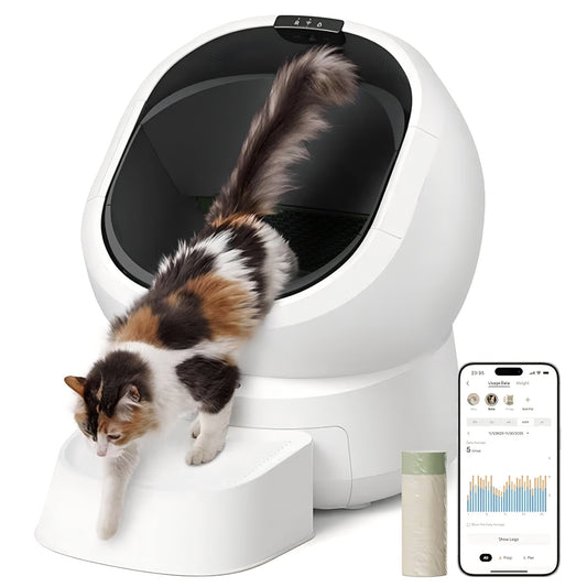 Luma Automatic Cat Litter Box AI-Camera Waste Analysis, Auto Odor-Control Self Cleaning Cat