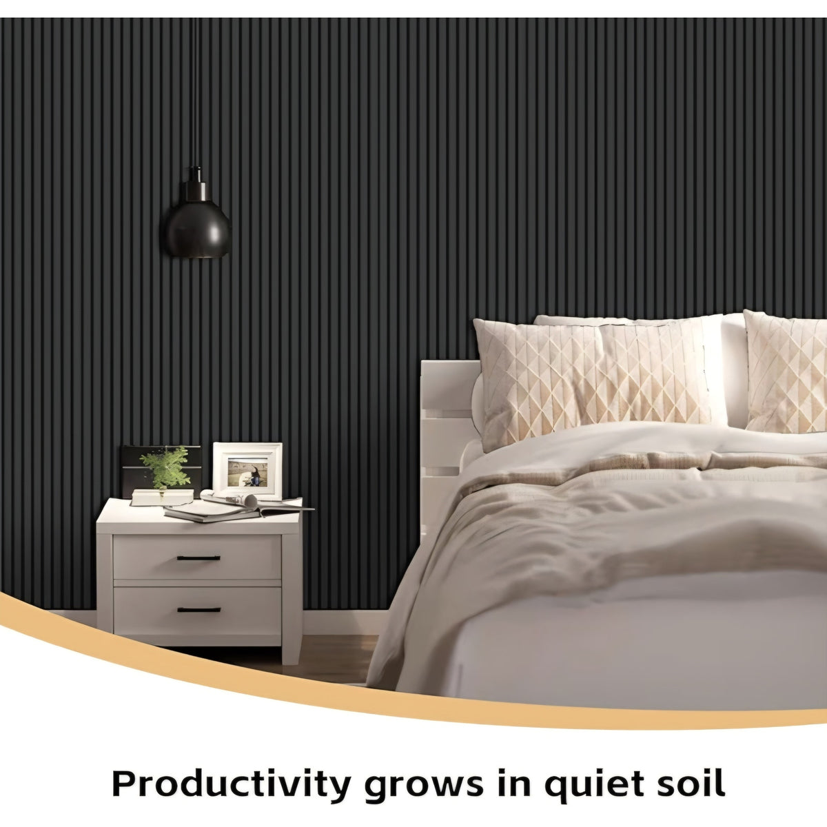 RITOLLO Wood Panels for Wall, 106.3" × 11" Wood Slat Acoustic Panels for Wall