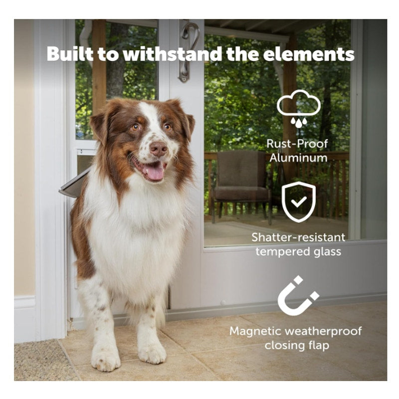 PetSafe Sliding Glass Pet Door, 1 Piece, Large Dogs to 100 lbs, Large