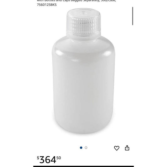 Diamond Essentials Bottle, Narrow Mouth, Boston Round, HDPE with PP Closure, 125mL, Bulk Packed with