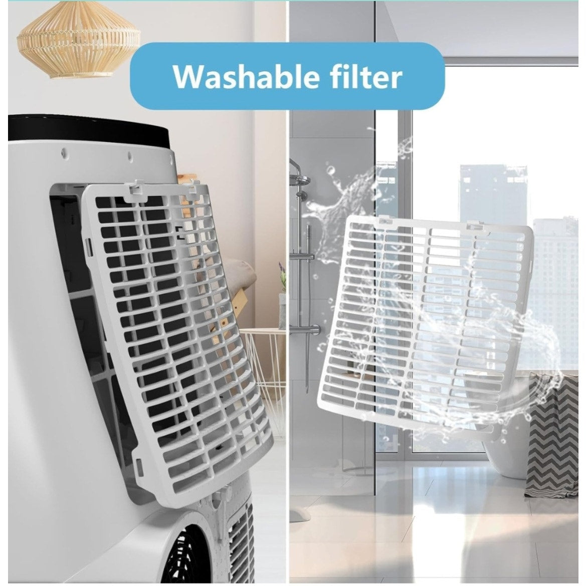 14000 BTU Portable Air Conditioner, with Remote Control 3-in-1 Ultra-Quiet Cooling, Dehumidifier & Fan for Rooms Up to 700 Sq. Ft. – Sleep Mode, 24H Timer & Windows Kit